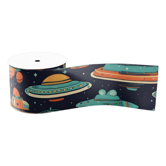 UFO  kunst Grosgrain Lint (Spoel)