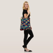 UFO kunst Tote Bag (Op model)