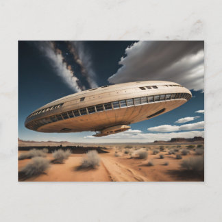 UFO landing Briefkaart