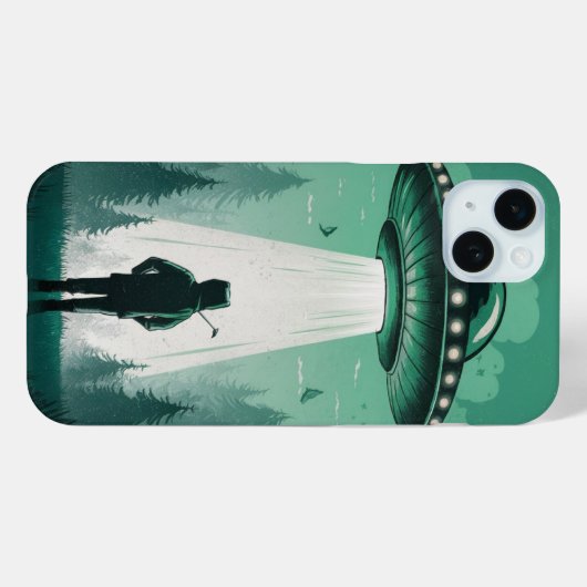 UFO Landing Case-Mate iPhone Case (Achterkant (horizontaal))