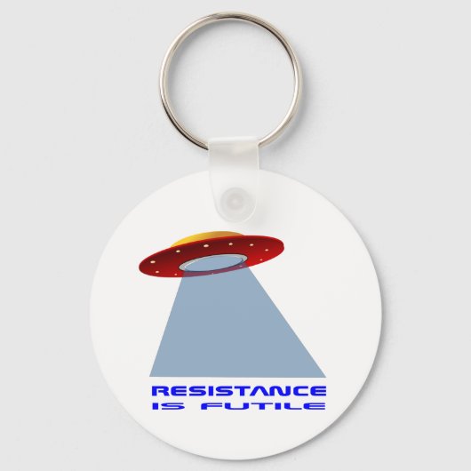 UFO-landing Sleutelhanger (Voorkant)