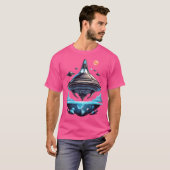 UFO-landing T-shirt (Voorkant volledig)