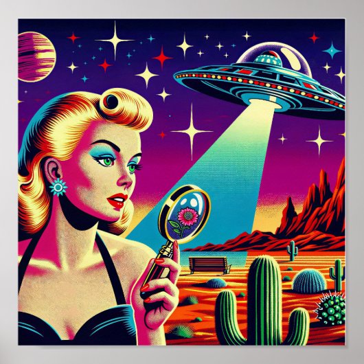 UFO Landings Tas Poster (Voorkant)