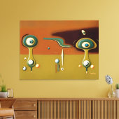 UFO-landingsplaats Canvas Afdruk (Insitu (Woonkamer))