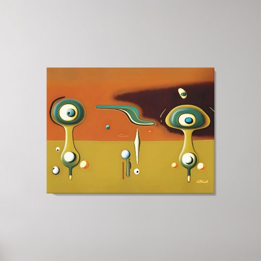 UFO-landingsplaats Canvas Afdruk (Voorkant)