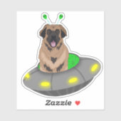 UFO Leonberger Sticker (Vel)