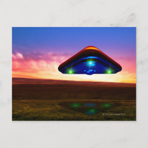 UFO-lichten Briefkaart