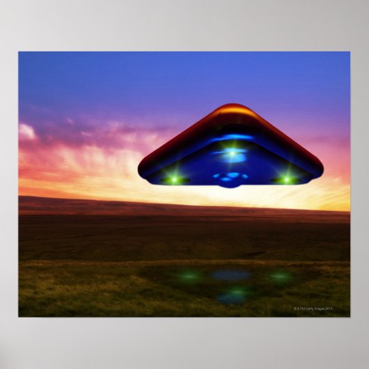 UFO-lichten Poster (Voorkant)