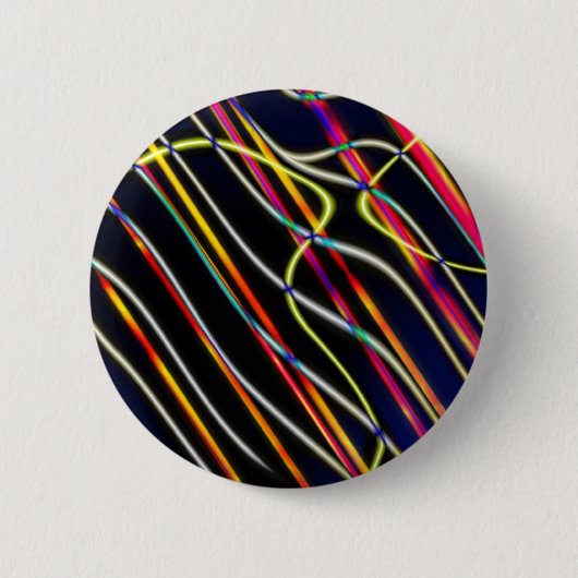 UFO-lichttrails - 2 - Gepersonaliseerd Ronde Button 5,7 Cm (Voorkant)