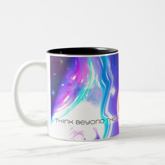 UFO magenta Dimension-Mok Tweekleurige Koffiemok (Links)