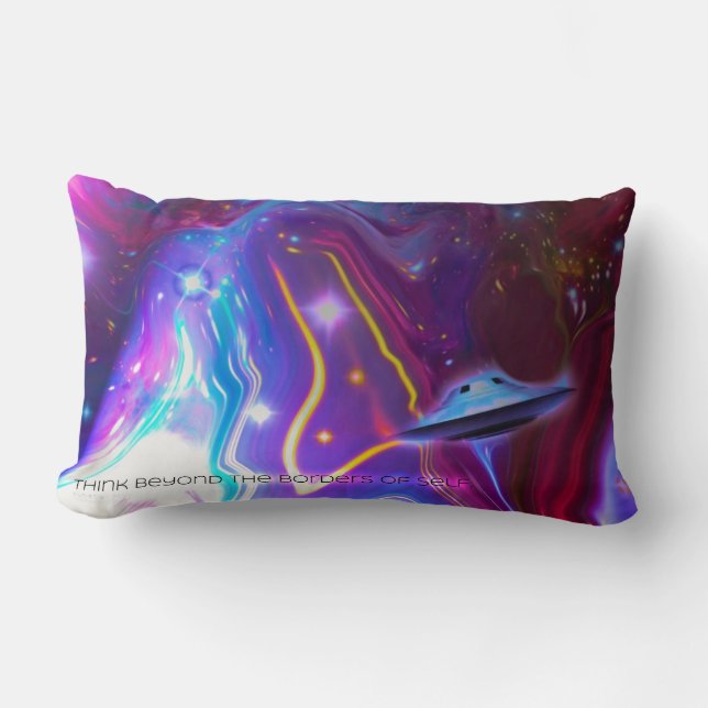 UFO magenta Dimensions Pillow Kussen (Voorkant)