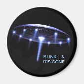 UFO magneet, omhoog, omhoog & weg Magneet (Voorkant)