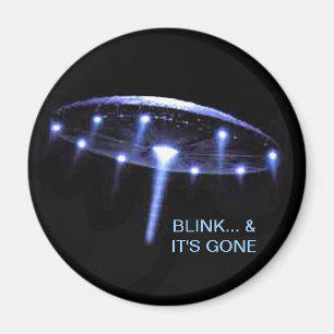 UFO Magnet, omhoog, omhoog, omhoog en weg Magneet