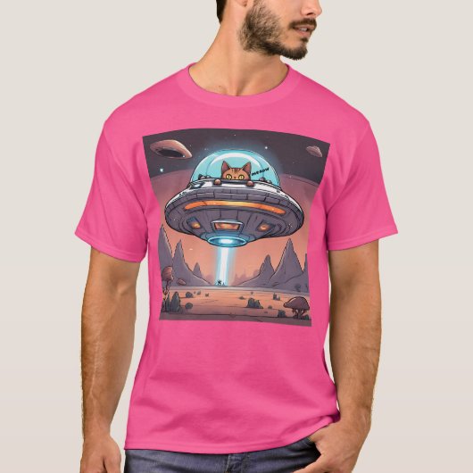 Ufo Meaow T-shirt (Voorkant)