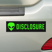 UFO-mededeling Bumpersticker (Op auto)