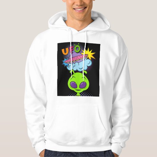 UFO MEISJE HOODIE (Voorkant)