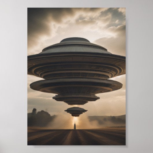 UFO met hoge energie Poster (Voorkant)