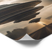 UFO met hoge energie Poster (Hoek)