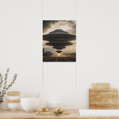 UFO met hoge energie Poster (Keuken)