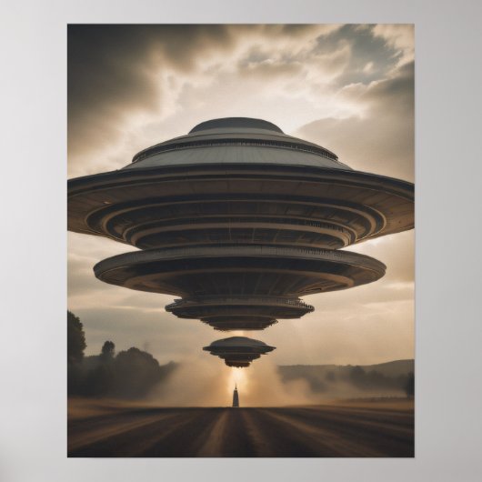 UFO met hoge energie Poster (Voorkant)