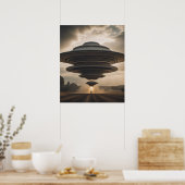 UFO met hoge energie Poster (Keuken)