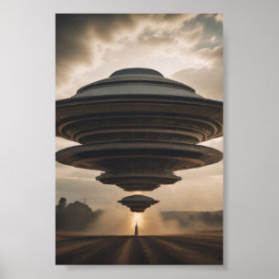 UFO met hoge energie Poster