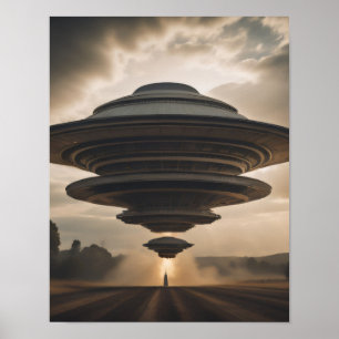 UFO met hoge energie Poster