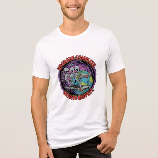 UFO Misdaad Comité: Planeet Oogst Tri-Blend Shirt (Voorkant)
