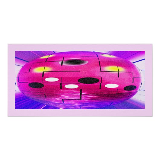 UFO-moederschip Perfect Poster (Voorkant)