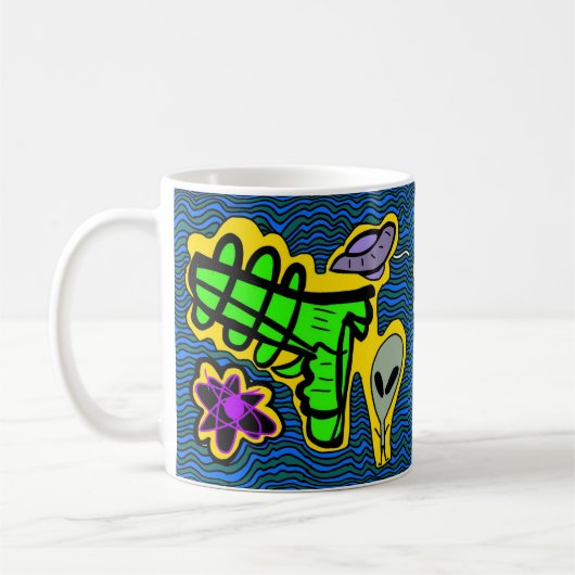 UFO-mok Koffiemok (Links)