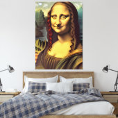 Ufo Mona Lisa Galactic Canvas Afdrukken (Insitu (Slaapkamer))