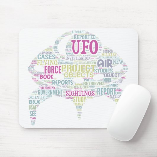 UFO Mousepad horizontaal Muismat (Met muis)
