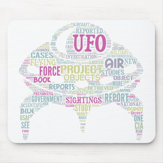 UFO Mousepad horizontaal Muismat (Voorkant)