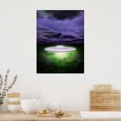 UFO-nachtlanding Poster (Keuken)