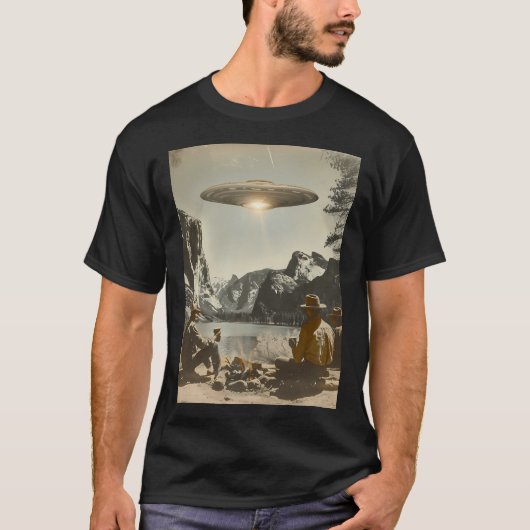  Ufo National Park Design - Retro Alien Cam T-shirt (Voorkant)