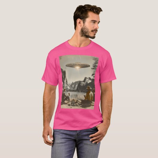  Ufo National Park Design - Retro Alien Cam T-shirt (Voorkant volledig)