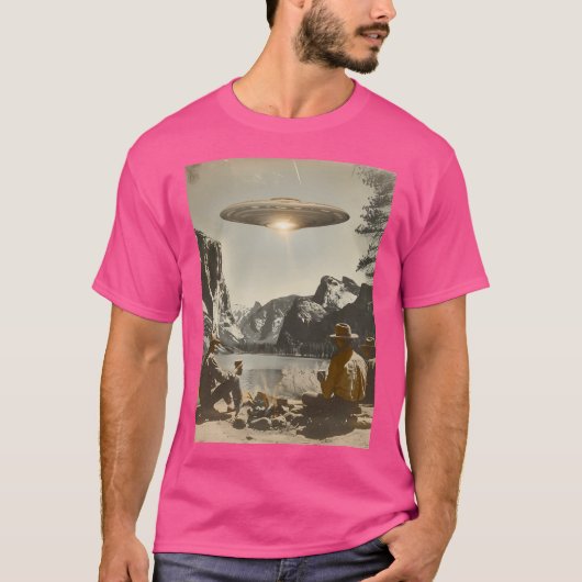 Ufo National Park Design - Retro Alien Cam T-shirt (Voorkant)