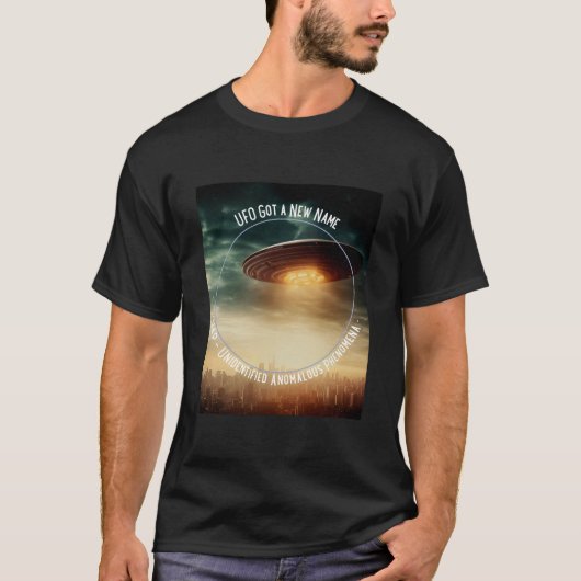 UFO Nieuwe Naam UAP Niet-geïdentificeerde Anomalis T-shirt (Voorkant)