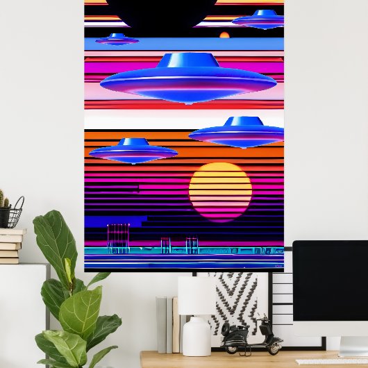 UFO-nostalgie Poster (Thuiskantoor)