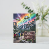 UFO-observatiegebied blijf alsjeblieft kalm Briefkaart (Staand voorkant)