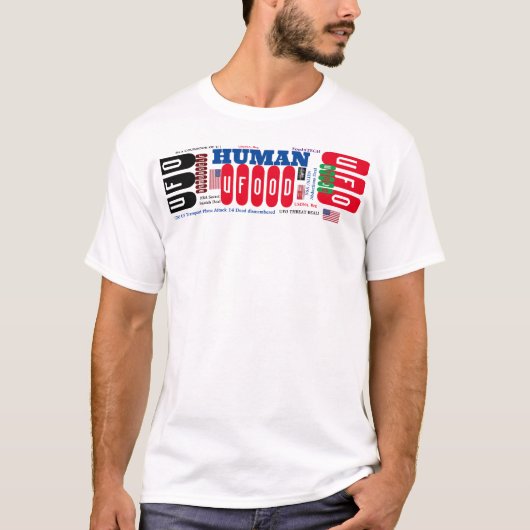 UFO OD HUMAN Heren Basic T-Shirt (Voorkant)