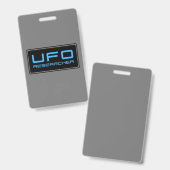 UFO-onderzoeker Paranormale onderzoeker Aliens Badge (Voor- en achterkant)