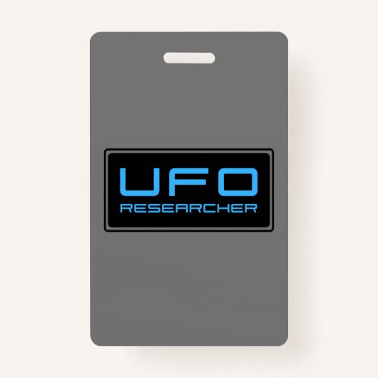 UFO-onderzoeker Paranormale onderzoeker Aliens Badge (Voorkant)