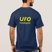 UFO-onderzoeker T-shirt (Achterkant)