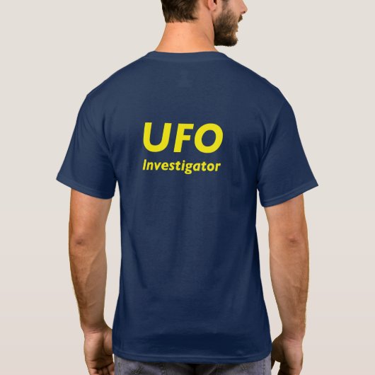 UFO-onderzoeker T-shirt (Achterkant)