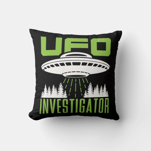 UFO onderzoeker ufoloog Kussen (Voorkant)