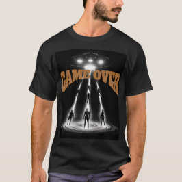 UFO-ontmoeting boven verre planeet: kosmische ontv T-shirt
