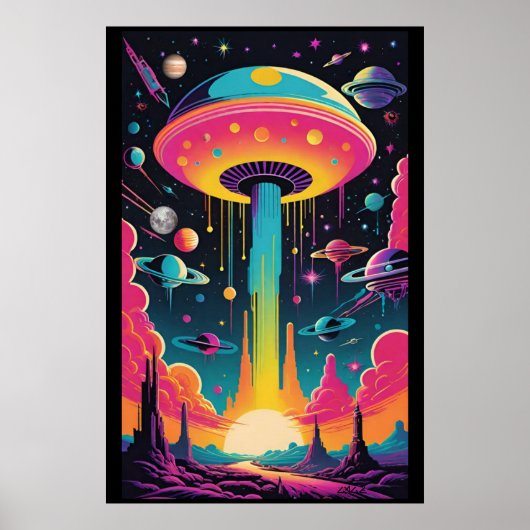 UFO-ontmoeting op planeet 9 Poster (Voorkant)