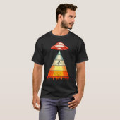 Ufo-ontvoering Alien T-shirt (Voorkant volledig)