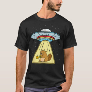 Ufo-ontvoering Bever Trompet T-shirt
